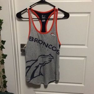 Nike broncos Dri-fit Razorback tank top